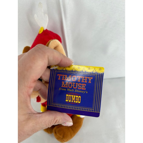 Disney Dumbo Timothy Mouse 7" Bean Bag Plush 1998 Open House Exclusive Vintage - Picture 5 of 8
